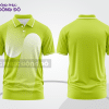 Áo polo công sở xanh chuối phối trắng CTPB4981
