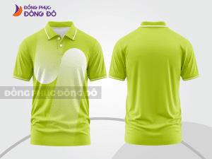 Áo polo công sở xanh chuối phối trắng CTPB4981
