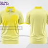 Mẫu áo thun polo basic đồng phục doanh nghiệp màu vàng nhạt họa tiết oval ctpb5002