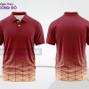Mẫu áo thun polo basic đồng phục công sở màu đỏ đô phối kem họa tiết chấm ctpb5254