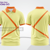 Mẫu polo basic đồng phục doanh nghiệp màu kem phối cam họa tiết line chéo ctpb5400
