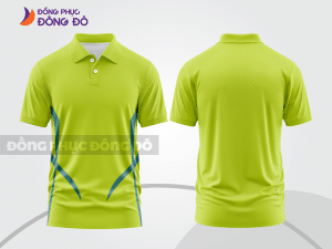 Mẫu áo polo basic đồng phục văn phòng màu xanh chuối trơn ctpb5437