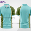Mẫu áo thun polo basic đồng phục công ty màu xanh da trời phối xanh ngọc mảng vai ctpb5883