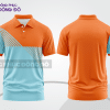 Mẫu áo polo basic đồng phục công ty màu cam phối trắng mảng vai ctpb6269