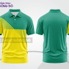 Mẫu áo polo basic đồng phục công ty màu vàng phối xanh lá mảng vai ctpb6284