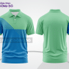 Mẫu polo basic đồng phục văn phòng màu xanh dương phối xanh bạc hà mảng vai ctpb6285