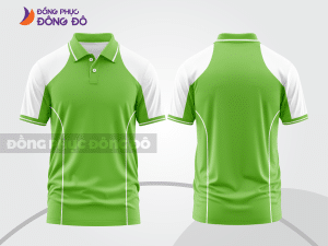 Mẫu áo polo basic đồng phục doanh nghiệp màu xanh lá non trơn ctpb6292