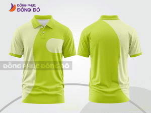 Mẫu áo polo basic đồng phục công sở màu xanh chuối trơn ctpb6633