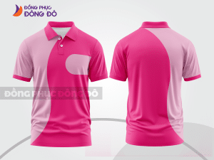 Mẫu polo basic đồng phục văn phòng màu hồng cánh sen trơn ctpb6637
