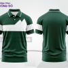 Mẫu polo basic đồng phục nhân viên màu xanh rêu trơn ctpb6682