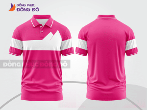 Mẫu áo polo basic đồng phục công ty màu hồng cánh sen trơn ctpb6683