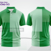 Mẫu polo basic đồng phục văn phòng màu xanh lá phối trắng kẻ dọc ctpb6739
