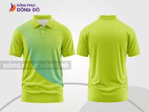 Mẫu áo polo basic đồng phục công ty màu xanh chuối trơn ctpb6758