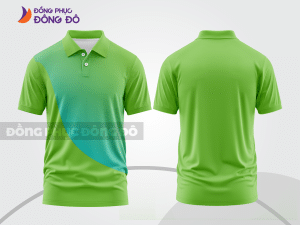 Mẫu polo basic đồng phục văn phòng màu xanh lá non trơn ctpb6759