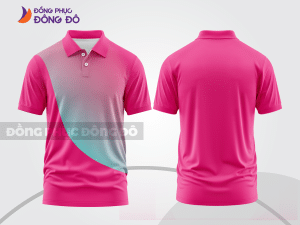 Mẫu polo basic đồng phục nhân viên màu hồng cánh sen trơn ctpb6762