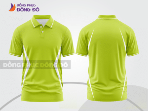 Mẫu áo polo basic đồng phục doanh nghiệp màu xanh chuối trơn ctpb6852