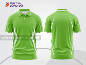 Mẫu polo basic đồng phục nhân viên màu xanh lá non trơn ctpb6853