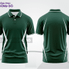 Mẫu polo basic đồng phục văn phòng màu xanh rêu trơn ctpb6855