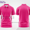 Mẫu áo polo basic đồng phục công sở màu hồng cánh sen trơn ctpb6856