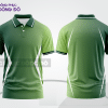 Mẫu áo polo basic đồng phục công ty màu xanh rêu phối xanh lá ctpb6874