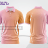 Mẫu áo polo basic đồng phục công sở màu hồng cam phối trắng ctpb6876