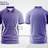 Mẫu áo polo basic đồng phục công ty màu tím nhạt trơn ctpb6879