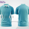 Mẫu áo polo basic đồng phục công sở màu xanh da trời trơn ctpb6886