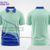 Mẫu áo polo basic đồng phục công sở màu xanh dương phối xanh bạc hà ctpb6891