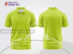 Mẫu polo basic đồng phục nhân viên màu xanh chuối trơn ctpb6974