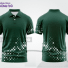 Mẫu áo polo basic đồng phục công sở màu xanh rêu trơn ctpb6977