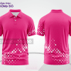 Mẫu áo polo basic đồng phục doanh nghiệp màu hồng cánh sen trơn ctpb6978