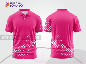 Mẫu áo polo basic đồng phục doanh nghiệp màu hồng cánh sen trơn ctpb6978