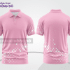 Mẫu polo basic đồng phục nhân viên màu hồng phấn trơn ctpb6979