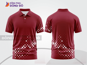 Mẫu polo basic đồng phục văn phòng màu đỏ đô trơn ctpb6981