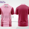 Mẫu áo polo basic đồng phục doanh nghiệp màu hồng đất phối đỏ đô mảng vai ctpb7069