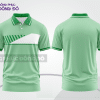 Mẫu polo basic đồng phục văn phòng màu xanh bạc hà phối trắng kẻ ngang ngực ctpb7205