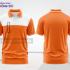 Mẫu polo basic đồng phục công ty màu cam phối trắng mảng ngực ctpb7281
