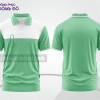 Mẫu polo basic đồng phục doanh nghiệp màu xanh bạc hà phối trắng mảng ngực ctpb7298