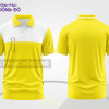 Mẫu polo basic đồng phục văn phòng màu vàng phối trắng mảng ngực ctpb7300