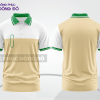 Mẫu polo basic đồng phục doanh nghiệp màu be phối trắng mảng vai ctpb7306