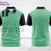 Mẫu polo basic đồng phục công ty màu xanh rêu phối trắng mảng vai ctpb7395
