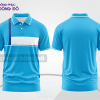 Mẫu polo basic đồng phục văn phòng màu xanh cyan trơn ctpb7401