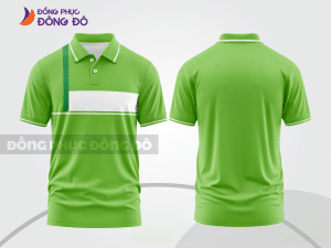 Mẫu áo polo basic đồng phục doanh nghiệp màu xanh lá non trơn ctpb7404