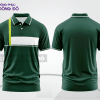 Mẫu áo polo basic đồng phục công ty màu xanh rêu trơn ctpb7406