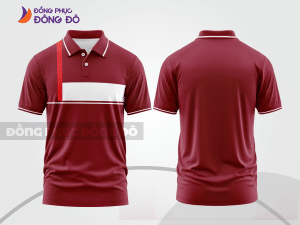 Mẫu áo polo basic đồng phục công ty màu đỏ đô trơn ctpb7410