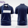 Mẫu áo polo basic đồng phục doanh nghiệp màu xanh navy trơn ctpb7412