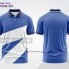 Mẫu áo polo 3D công ty màu xanh dương phối trắng ctpd3104