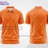 Mẫu thiết kế áo polo 3D doanh nghiệp màu cam họa tiết lưới chéo ctpd3120