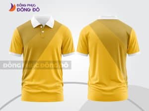 Mẫu áo polo 3D đồng phục công ty màu vàng cam chuyển sắc ctpd3166