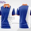 Mẫu áo polo 3D công ty màu xanh dương phối trắng và cam ctpd3176
